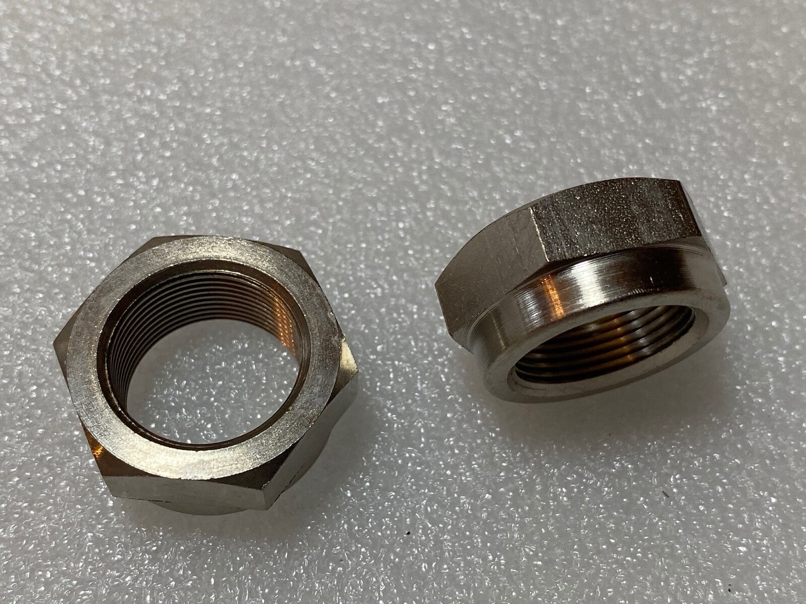 Harley JD Front Hub Cone Nuts Axle 1921-1929 Nickel Replaces OEM# 3929-21 USA