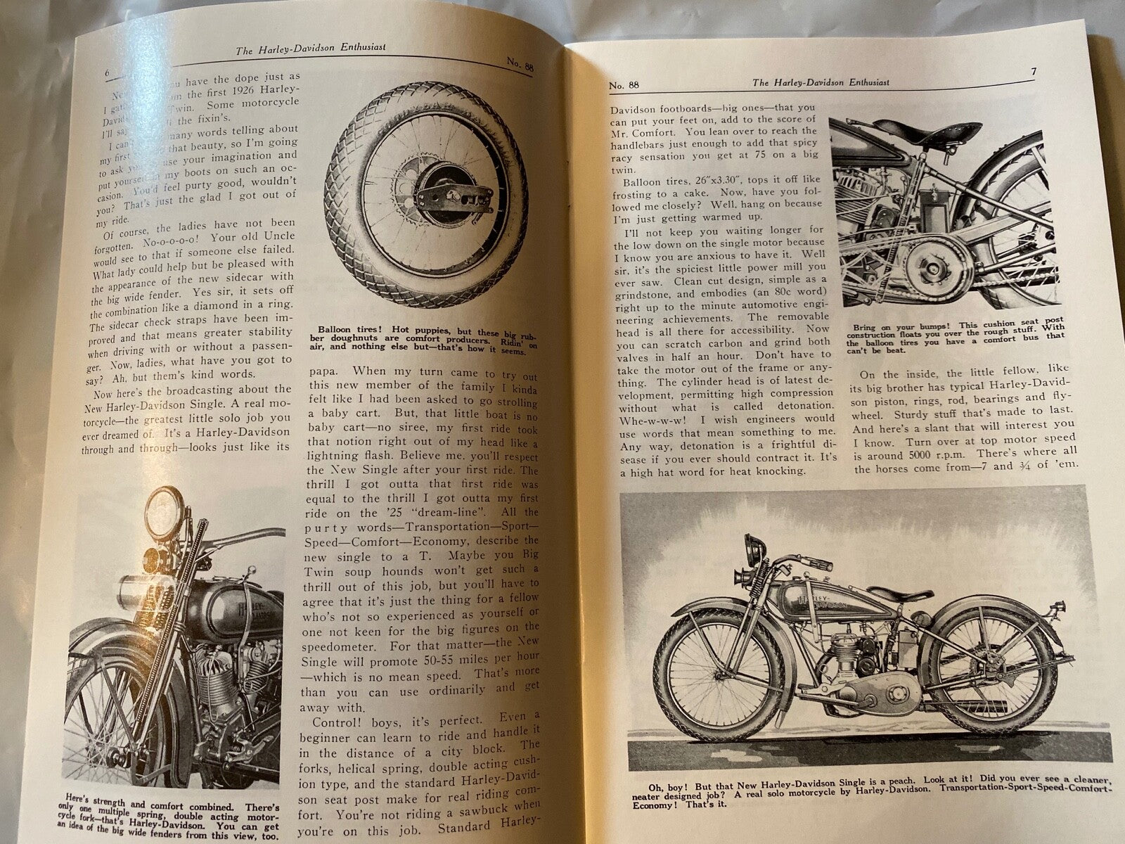 Harley Enthusiast Model Intro Issue 1926 Models Sept '25 JD Single Pea Shooter