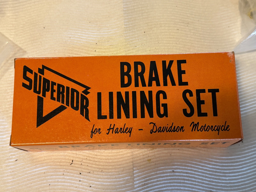 Harley 4044-38 41848-38 Rear Brake Lining w/ Rivet Set 1938-1957 Knucklehead Pan