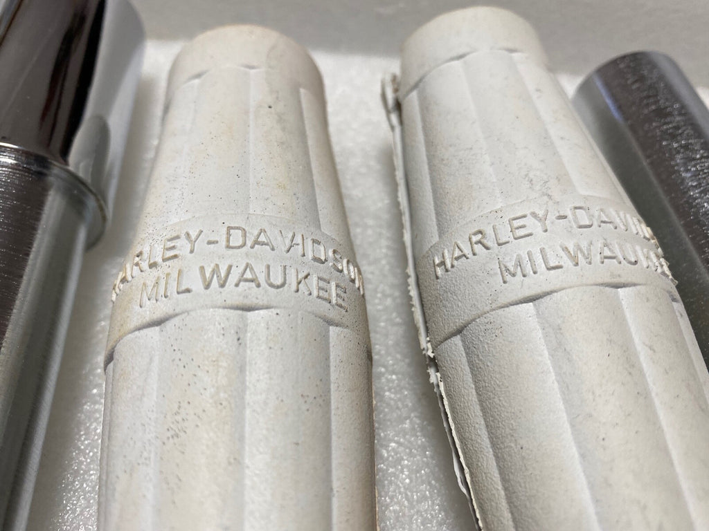 Harley JD VL Nickel Throttle & Spark Spirals & White Grips 1916-34 OEM# 3312-16 