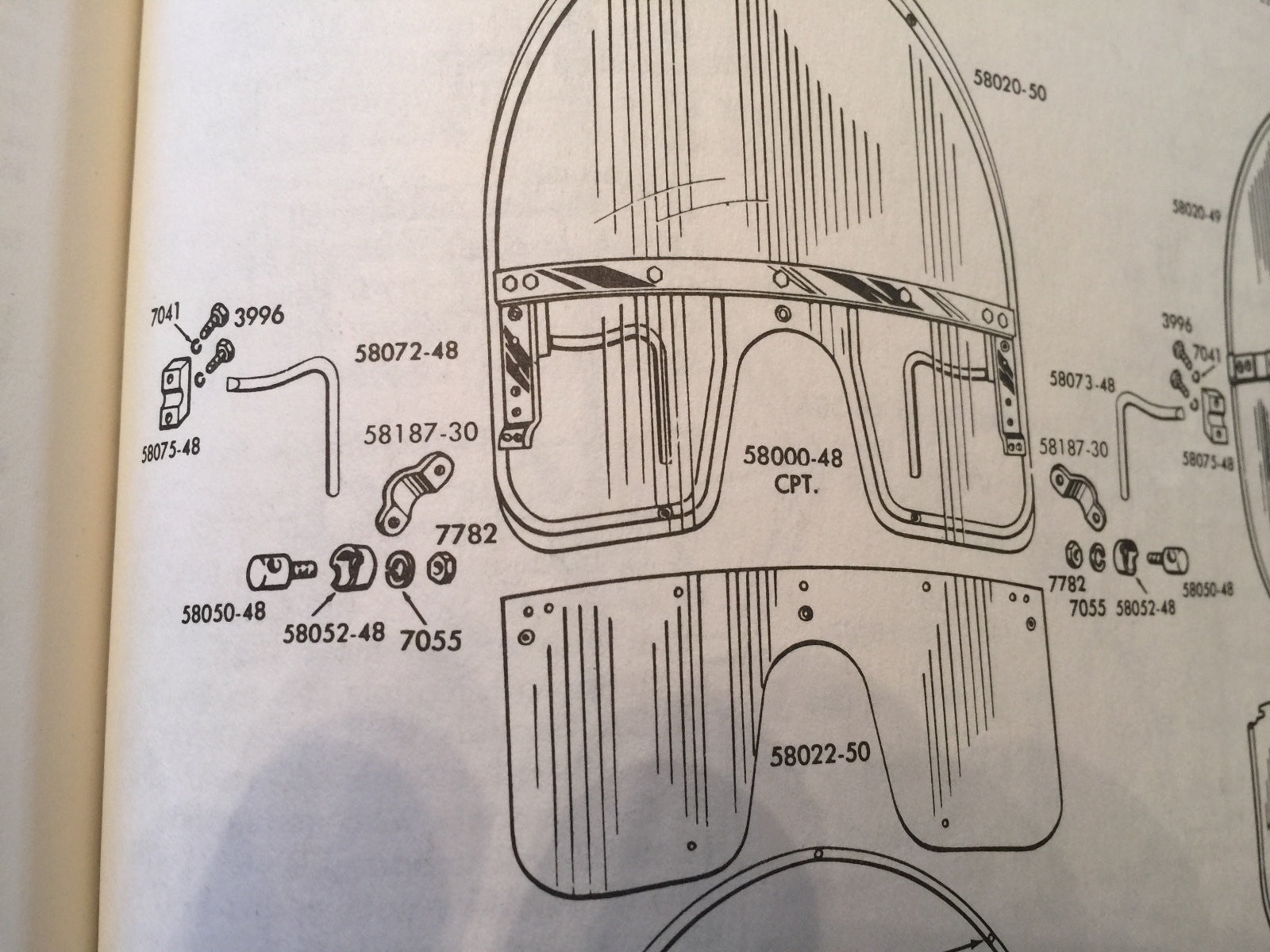 Harley Knucklehead Springer Windshield Mount Bolts WL WLA Panhead 064E CP-1035 