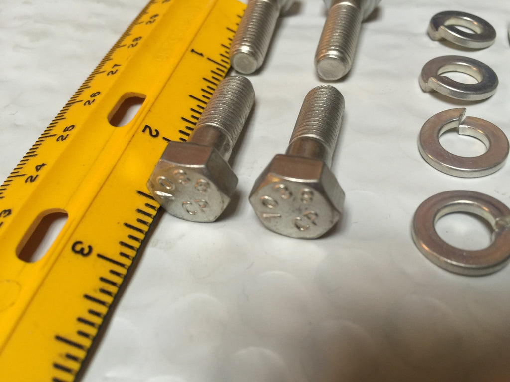 Harley CP-1038 5/16”-24 x 1" Bolts w/ Nuts & Lock Washers Qty 4 OEM 4000