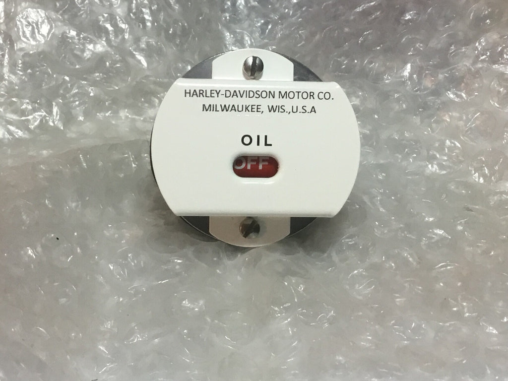 Harley 1936-37 Knucklehead UL WL Servicar Oil Pressure Gauge w/ Logo 4560-36