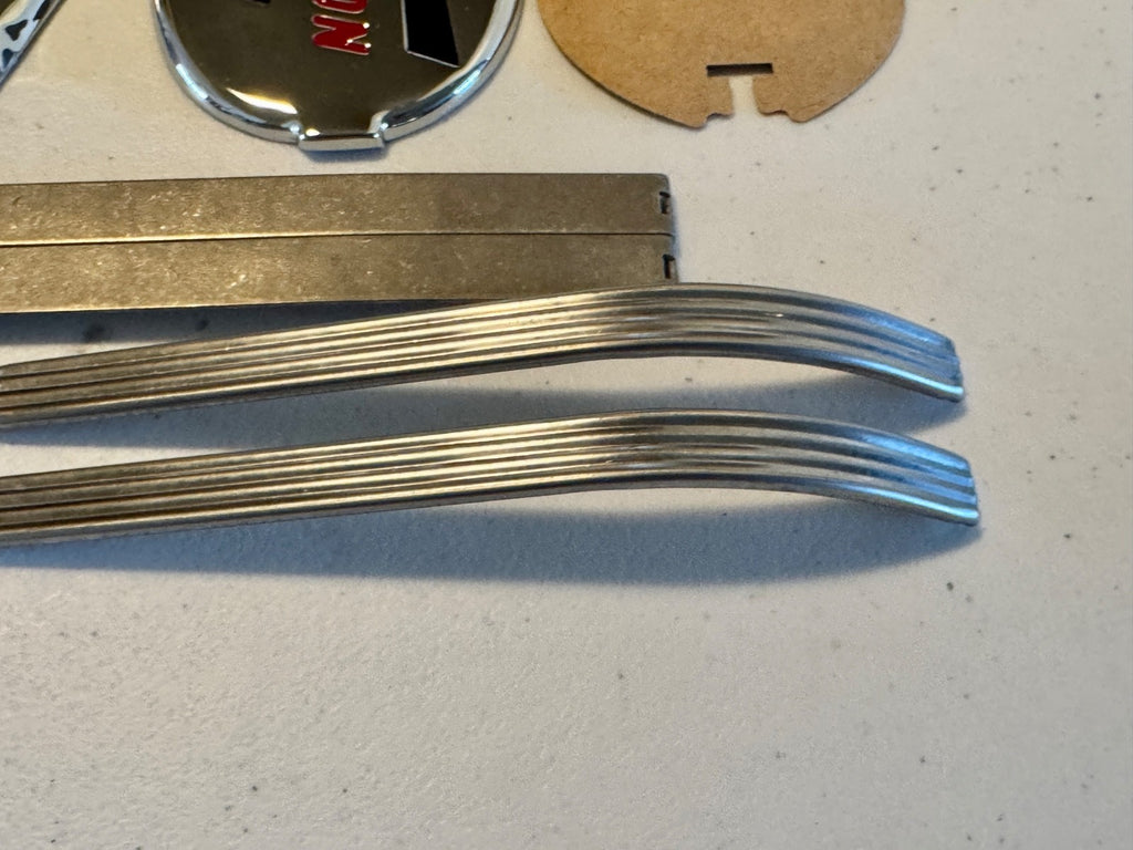 Harley 3507-40 Gas Tank Emblem Kit & Trim Strips Knucklehead WL UL 1940-19468