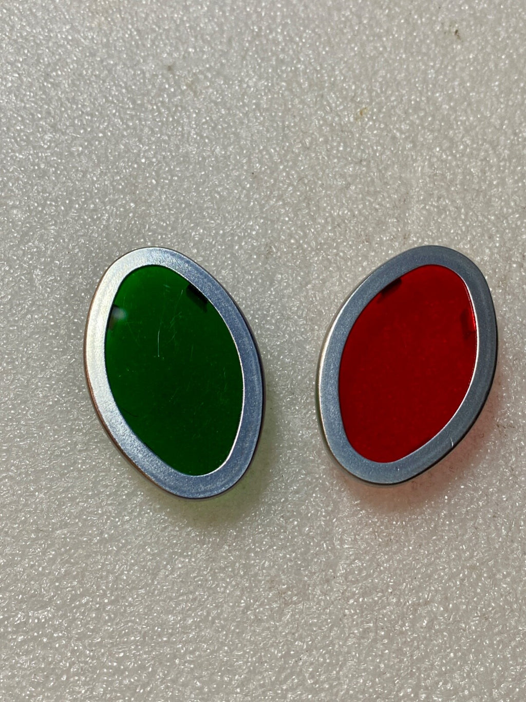 Harley Cat Eye Lens Set Cadmium 1939-46 Knucklehead WLA UL OEM# 4524-39 4525-39