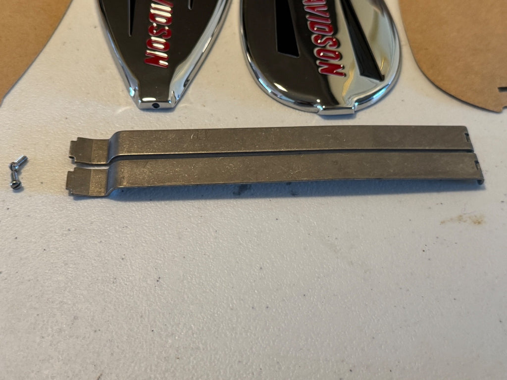 Harley 3507-40 Gas Tank Emblem Nameplate Badge Kit Knucklehead WL UL 1940-19463