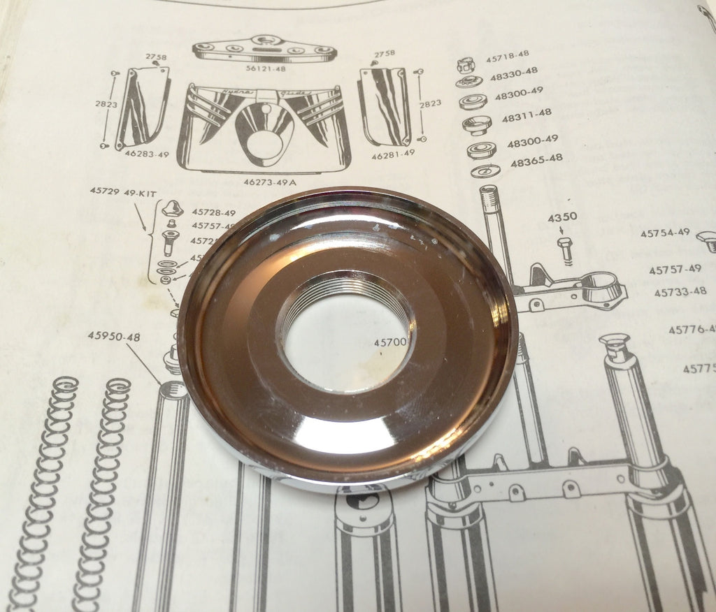 Harley Panhead Shovelhead Servicar Head Cone Nut & Plate 1949-1984
