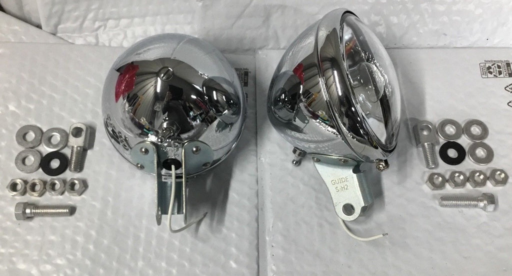 Harley 11366-38 Guide S-H2 Spot Lamps Knucklehead UL WL 1938-48 W/ Late Mounts