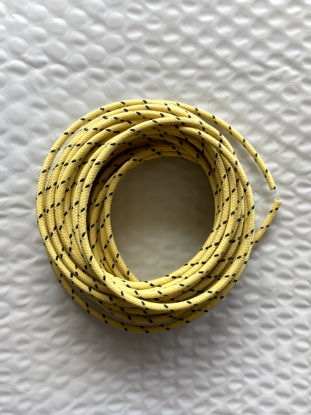 Harley Cloth Covered Yellow 16 ga Wiring Wire 25 Ft. Knucklehead Panhead 