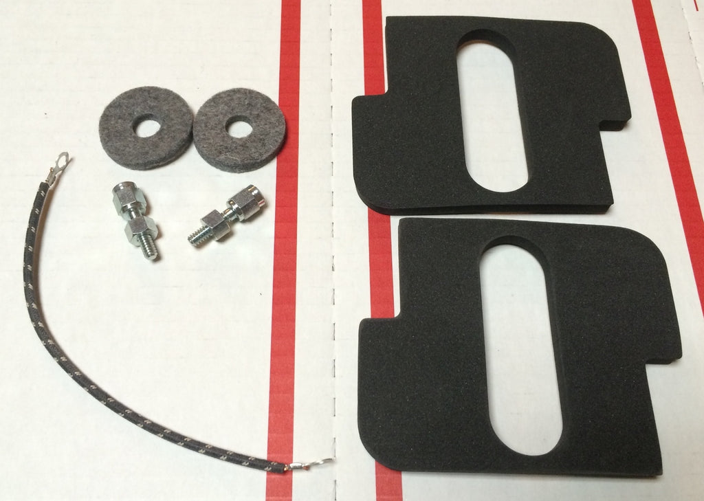 Harley 6 Volt Battery Pad & Terminal Kit JD VL Knucklehead Panhead w/ Neg. Wire