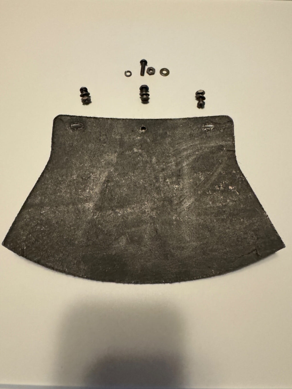 Harley 3757-26 Black Leather Mud Flap Kit WLA WLC Knucklehead VL JD Pan