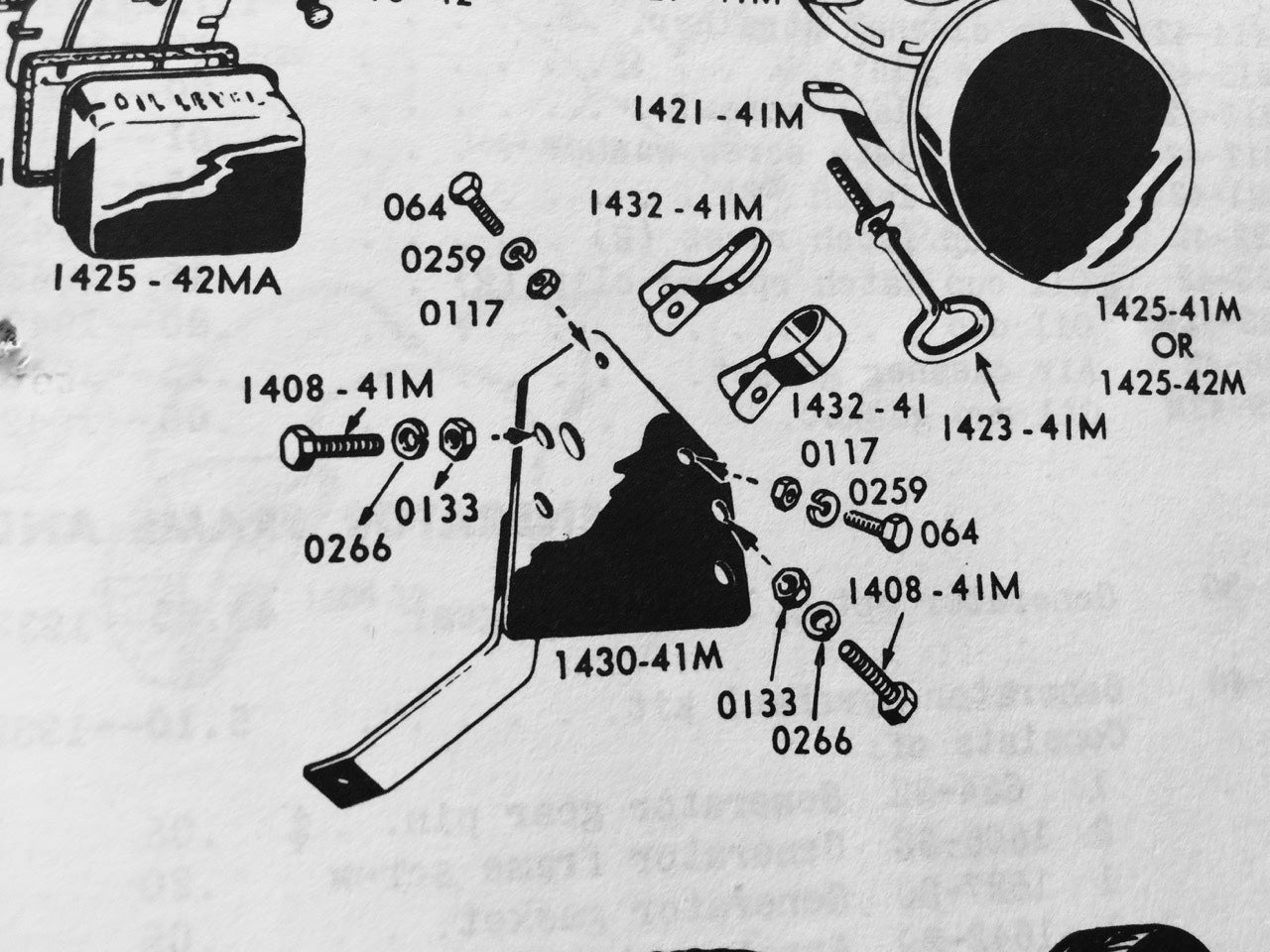 Harley WLA WLC Oil Bath Air Cleaner Mount Hardware Kit 41-42 WWII OEM# 1408-41M