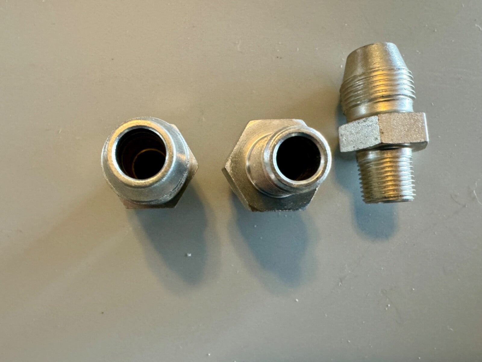 Harley JD VL EL WL UL Oil Line Nipple Fittings Cadmium OEM# 3577-15 63533-15 USA