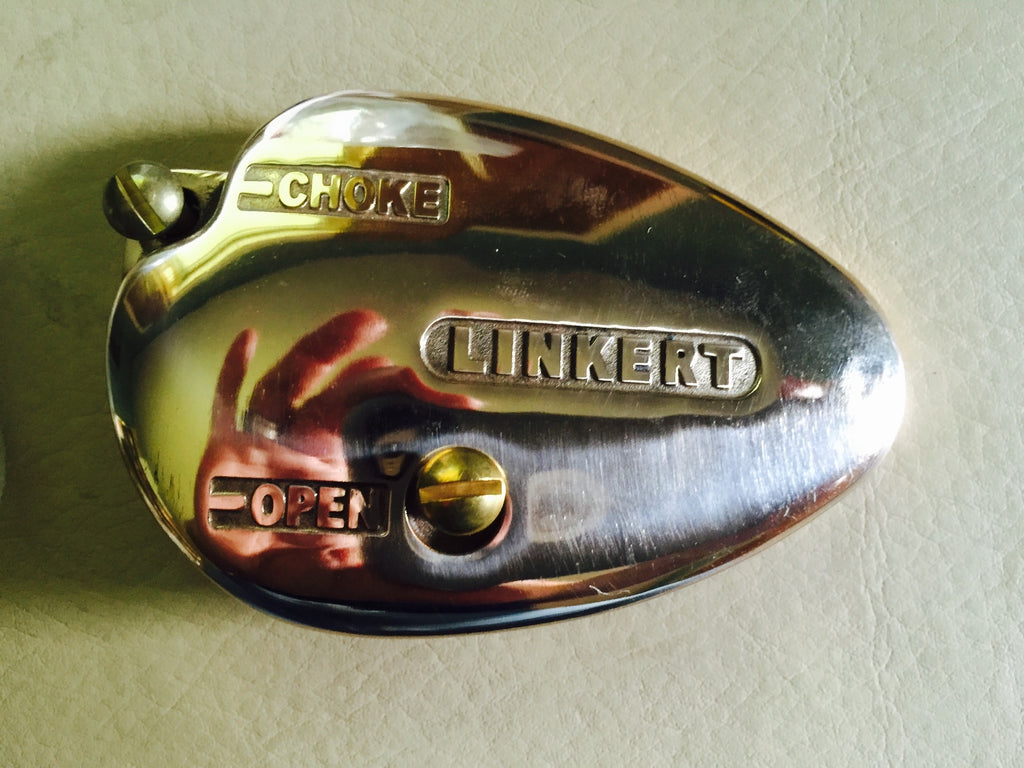 Harley Linkert M-Series Polished Brass Bird Catcher Carb Cover Chopper Bobber 