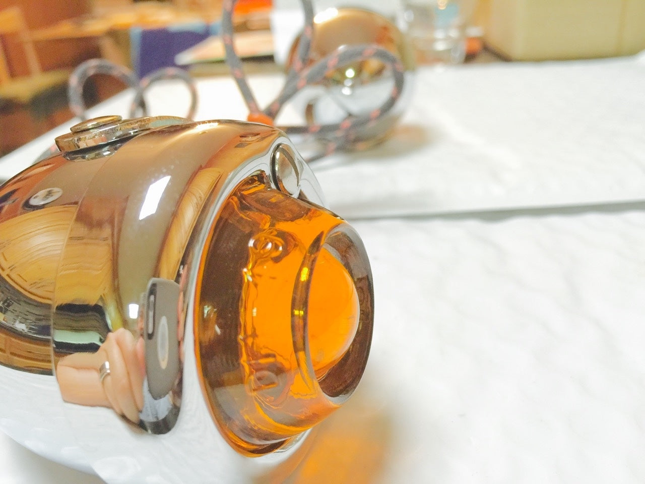 Harley Guide DH-49 P-H7 Bullet Lamps Amber Nice Repro Replaces OEM 68511-49  