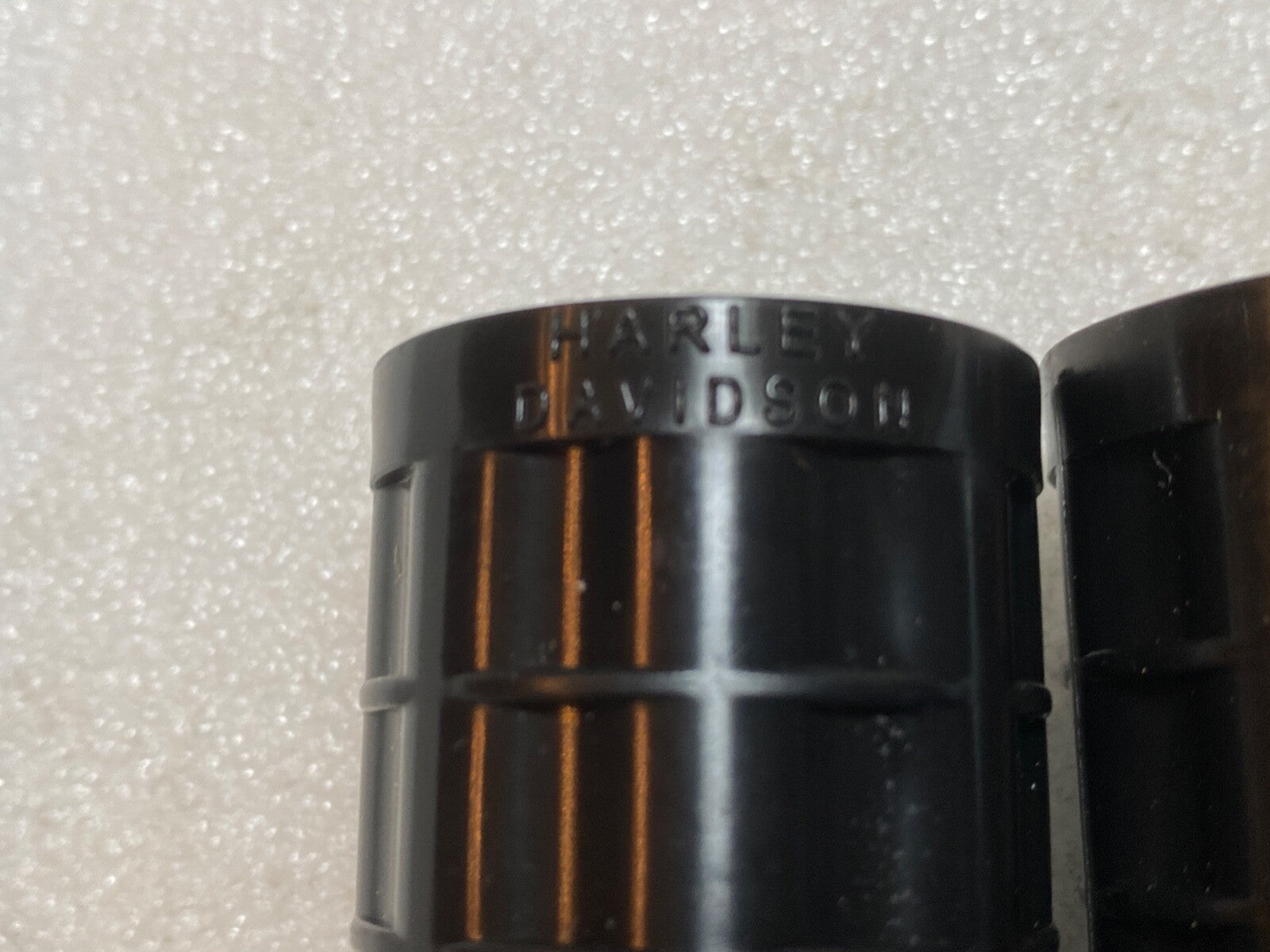 Harley Knucklehead UL WL Black WPB Plastic Grips 1942-47 OEM# 3310-42B HD Logo