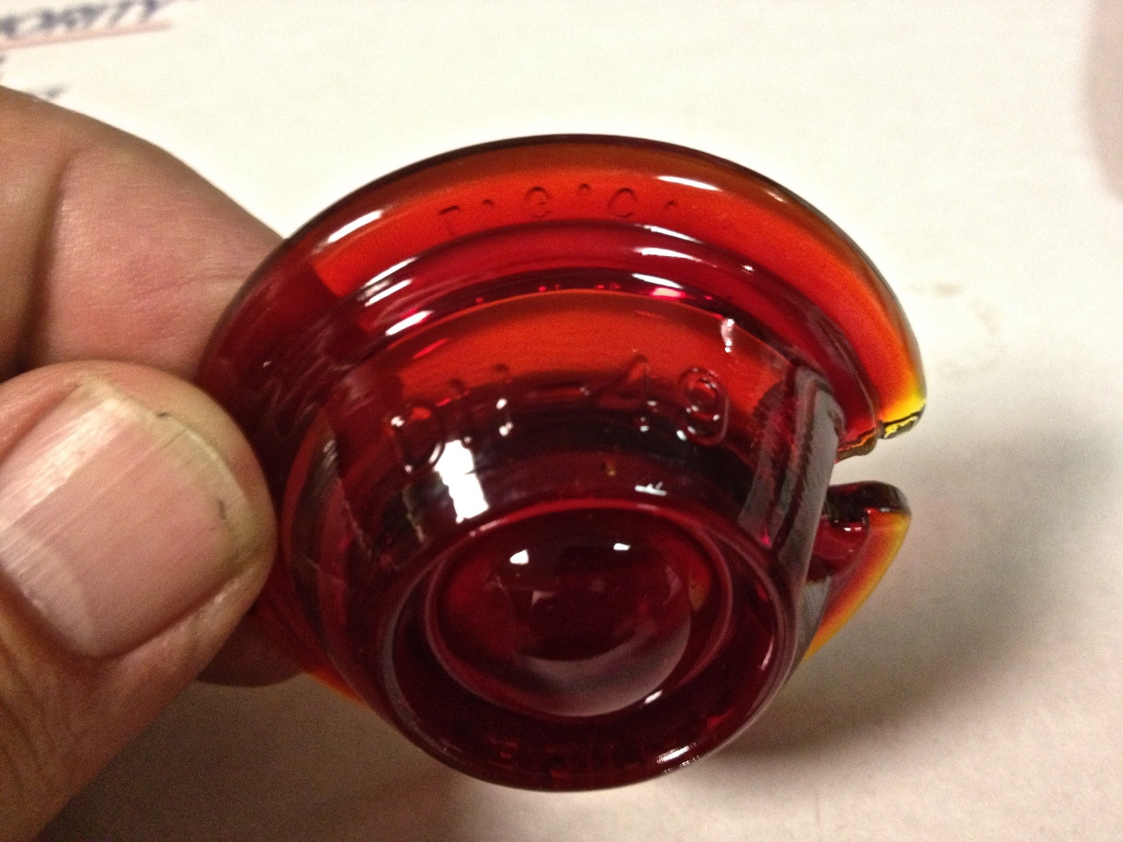 Harley Guide DH-49 Bullet Marker Red Fish Eye Lens Replaces OEM 68570-50