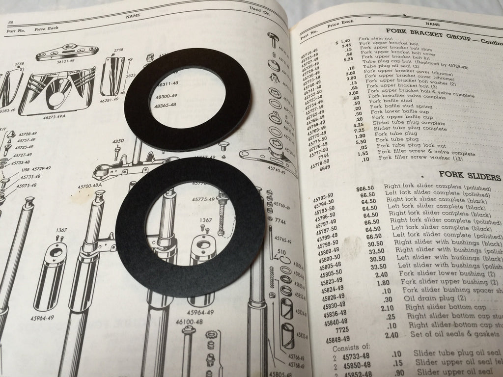 Harley Panhead Shovelhead Servicar Steering Damper Friction Kit 1949-1984