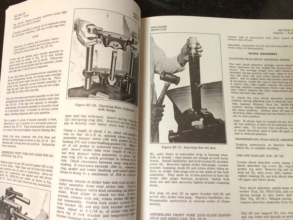 Harley FL FLH Service Manual 1959 to 1969 Panhead Shovelhead Electra-Glide