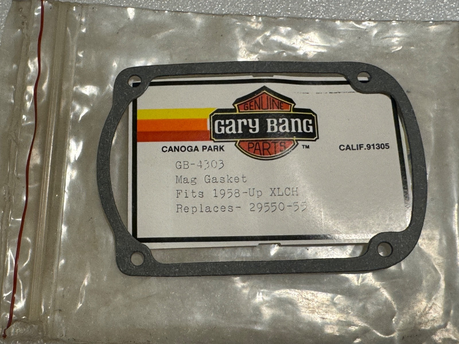 Harley OEM 29550-55 Magneto Cap Gasket 1955-1969 XLCH Morris Hunt Fairbanks FM