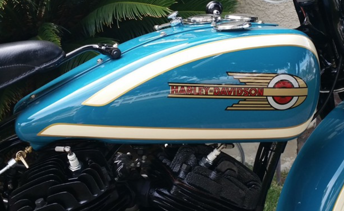 Harley 5917-36 Fuel Gas Petrol Tank Decal VL Knucklehead UL WL 1936-1939 Retro