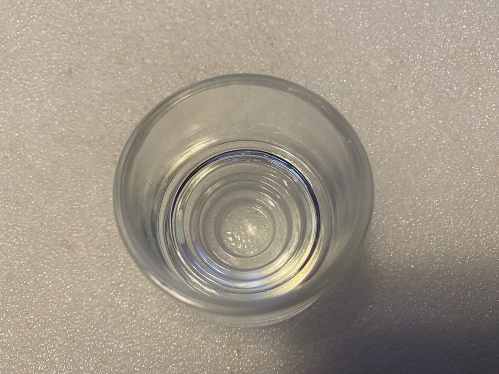 Harley 5065-25 VL Knuckle Shot Glass Tail Lamp Clear Tag Lens Non-Fluted 1934-55