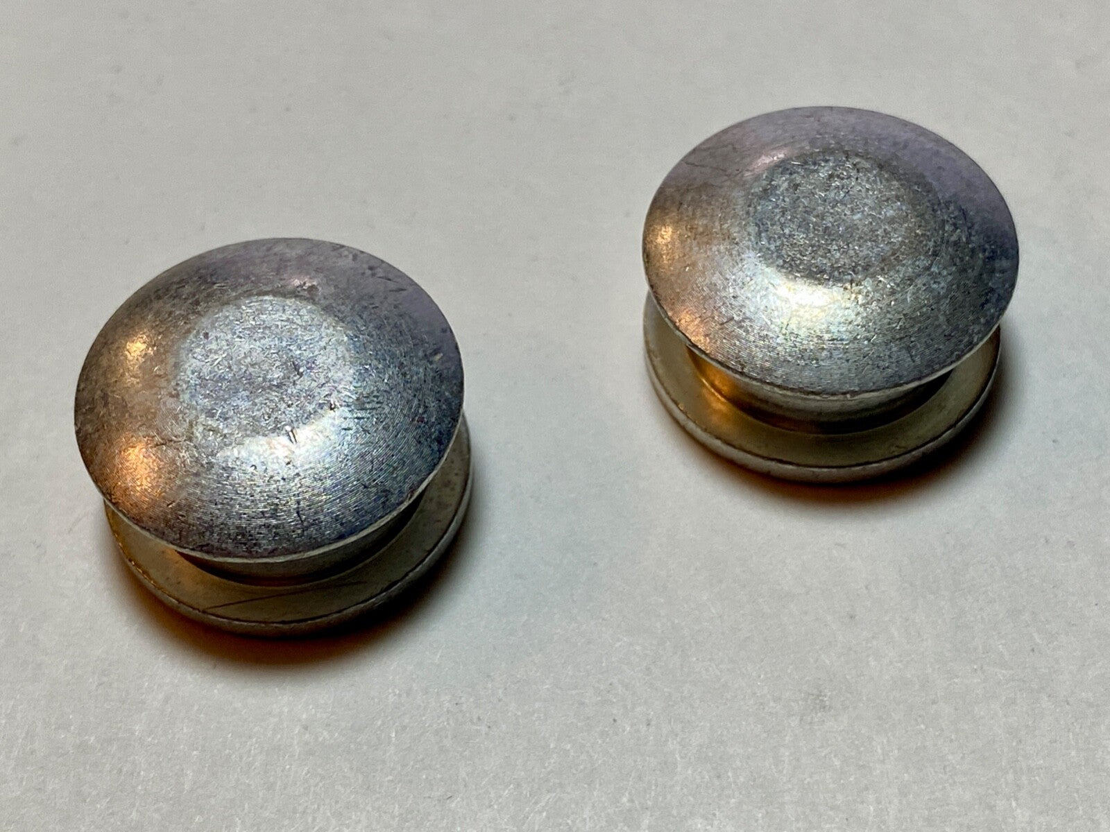 Harley 56239-53 Panhead Sportster Handlebar Waffle Grip End Plugs Cad '54-61 USA