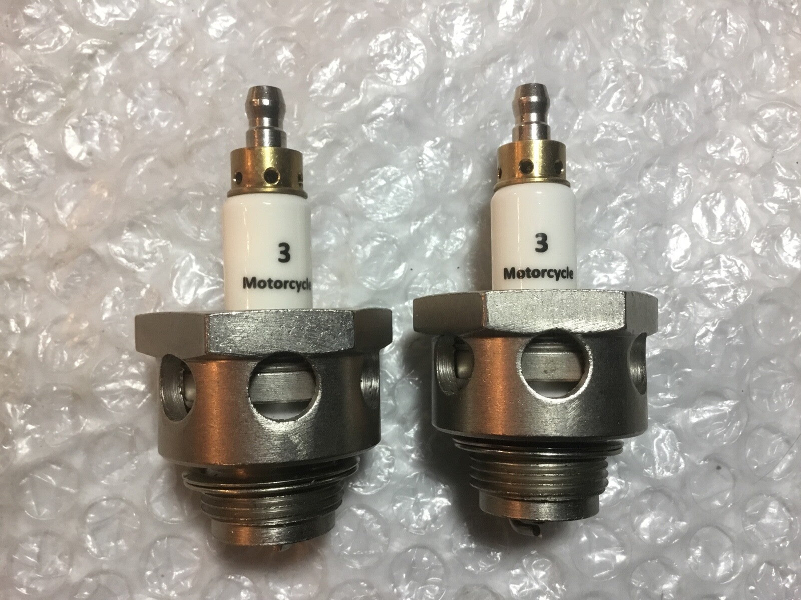 Harley JD Large Base Air Cooled Spark Plugs 7/8" 1913-1926 F-Head OEM# 36-11