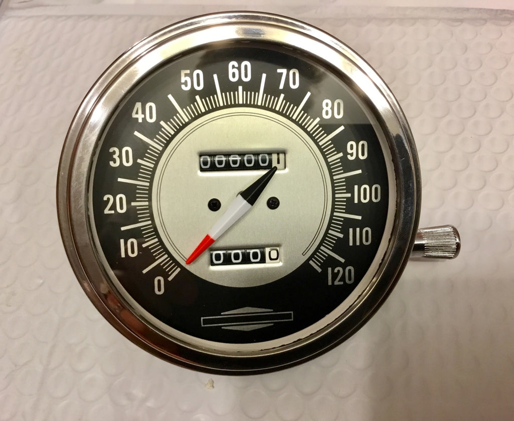 Harley Panhead Knucklehead WL Servicar Vintage Speedometer Bullseye HD 2:1 Ratio