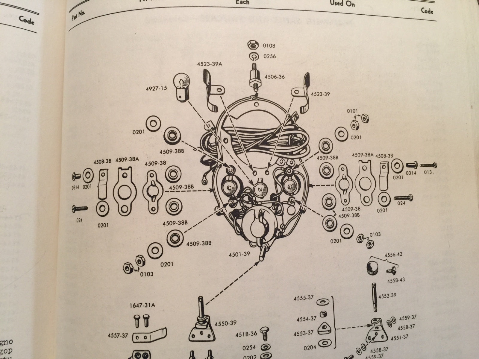 Harley Knucklehead UL WL WLA Dash Base Mount Stud Kit 1936-46 # 4506-36
