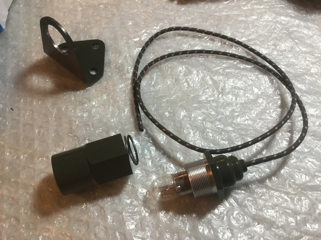 Harley 1943 WLC Front Fender Black Out Marker Lamp Light WWII 4950-43 