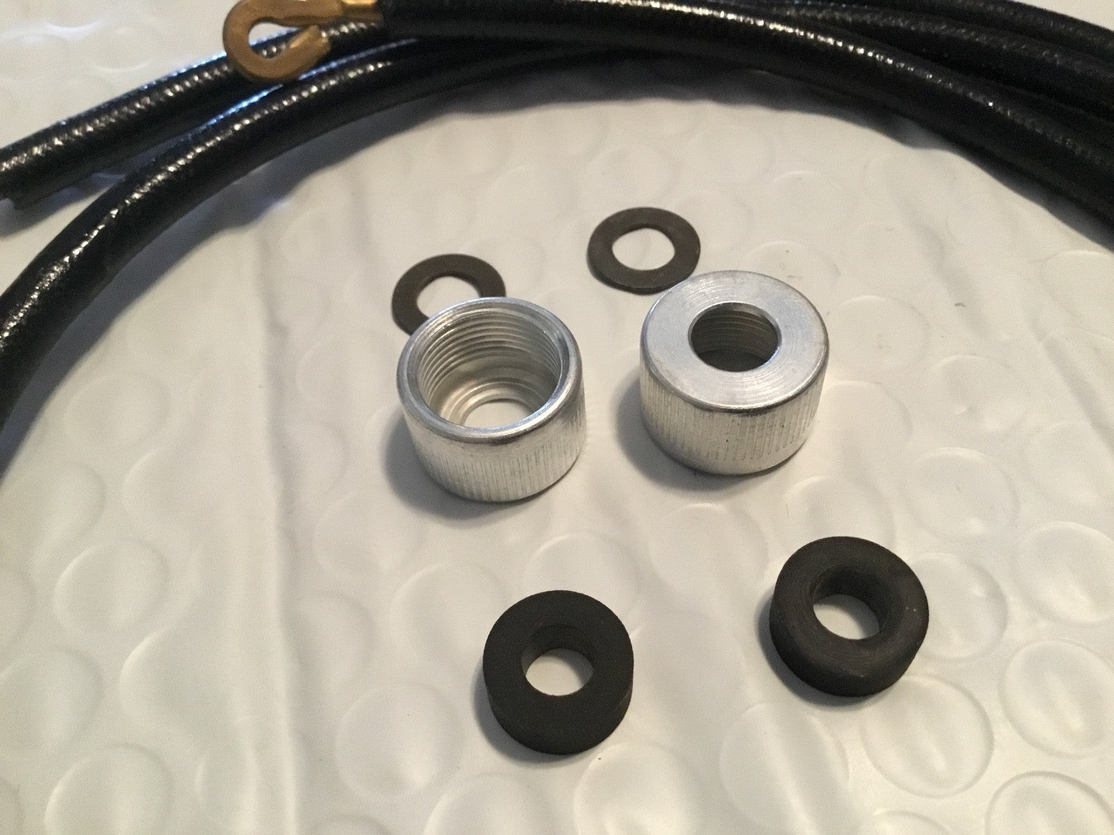 Harley 1930-48 Spark Plug Cable Kit w/ Hoods VL RL Knucklehead OEM# 1599-27 USA