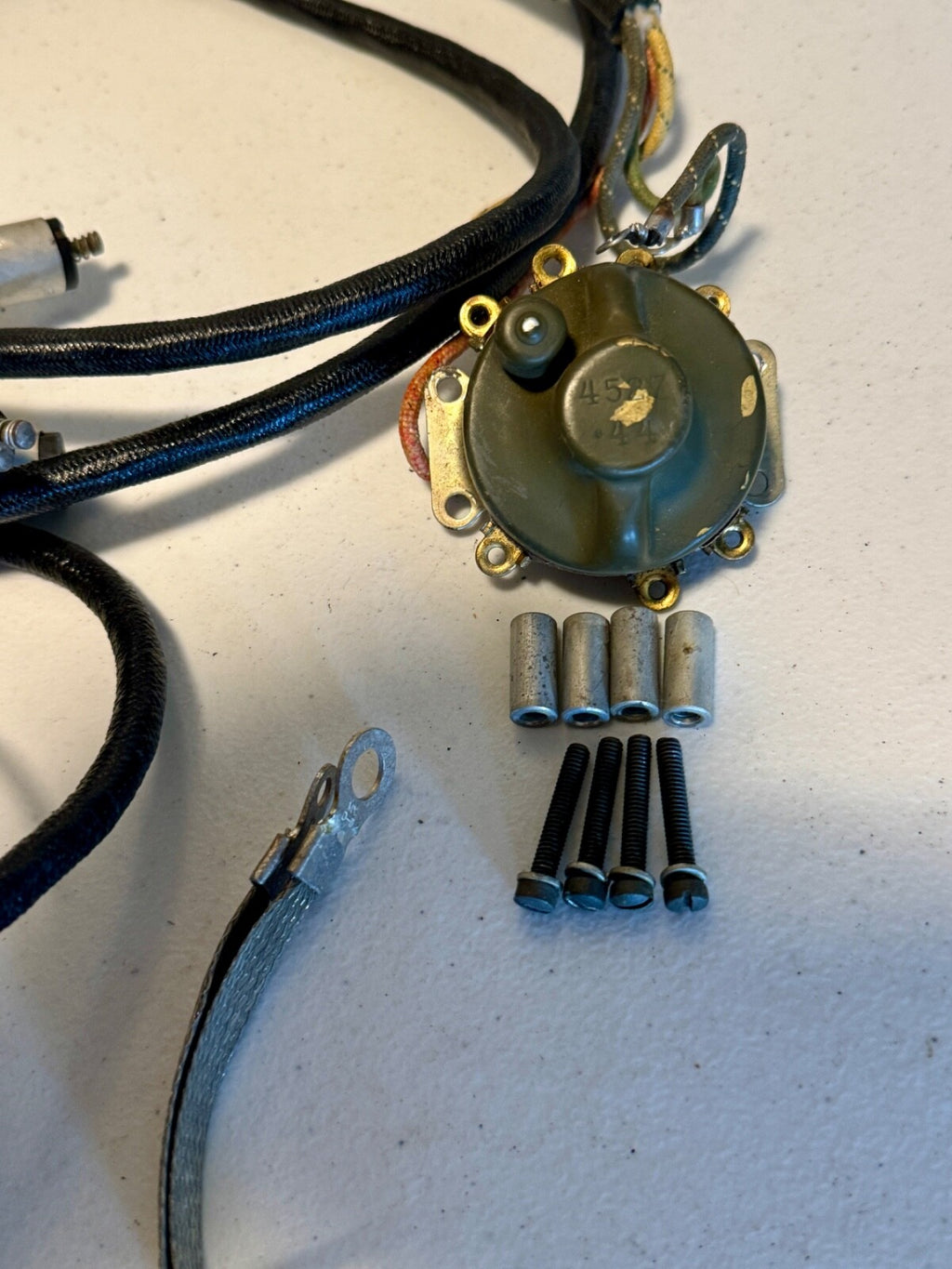 Harley 1942 WLA  NOS OEM Wiring Harness Kit With NOS Black Out Switch