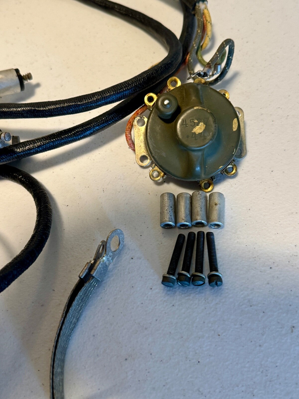 Harley 1942 WLA  NOS OEM Wiring Harness Kit With NOS Black Out Switch