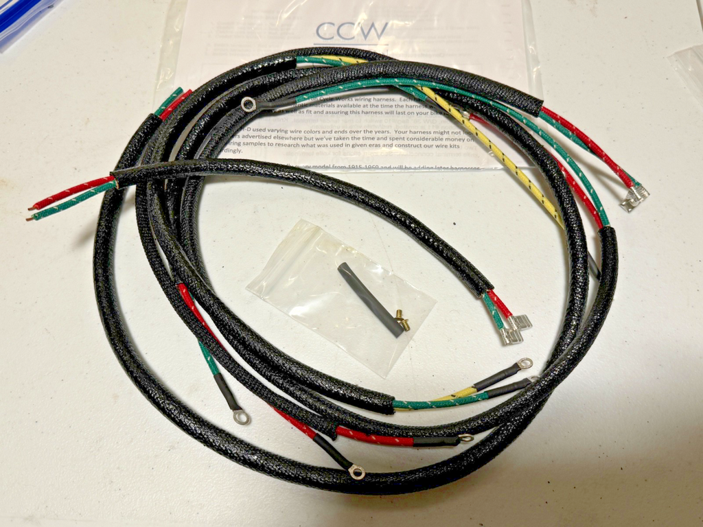 Harley 70322-58 Complete Hummer 1958-59 Wiring Harness Magneto External Coil USA