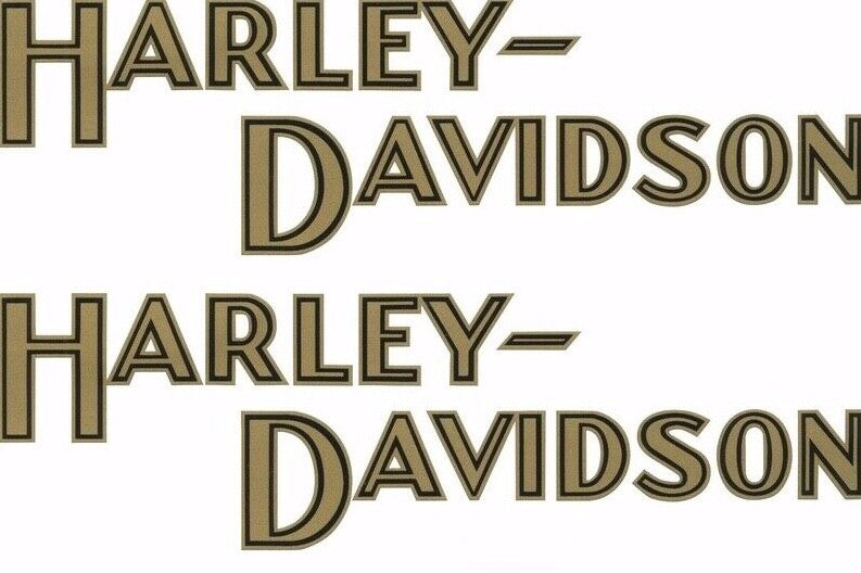 Harley-Davidson 5923-33 Fuel Gas Petrol Tank Decal VL RL Single 1933 Black Retro