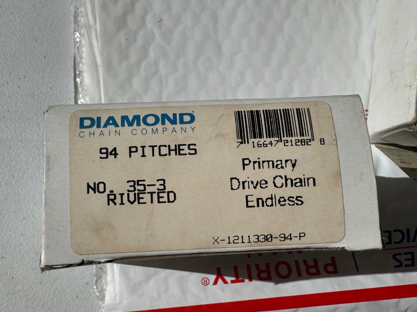 Harley 40005-57 Diamond 94 Link #35-3 Primary Chain Sportster 1957-03