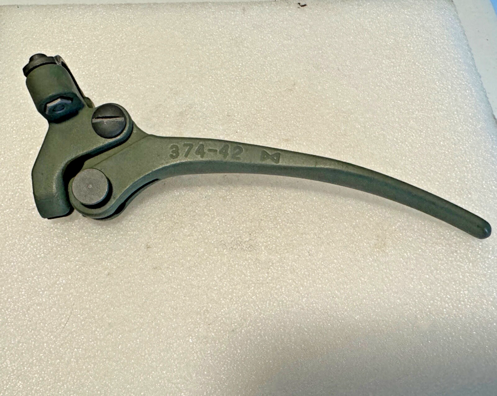 Harley 4149-41N WLA WLC Cast Iron Hand Front Brake Lever OD Green WWII Complete