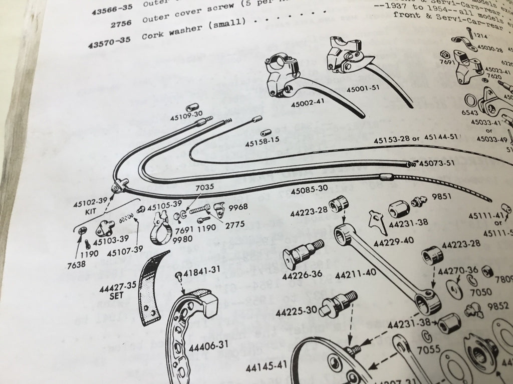 Harley Knucklehead UL WL WLA Springer Brake Cable Clip 4162-36, 9968 USA Made