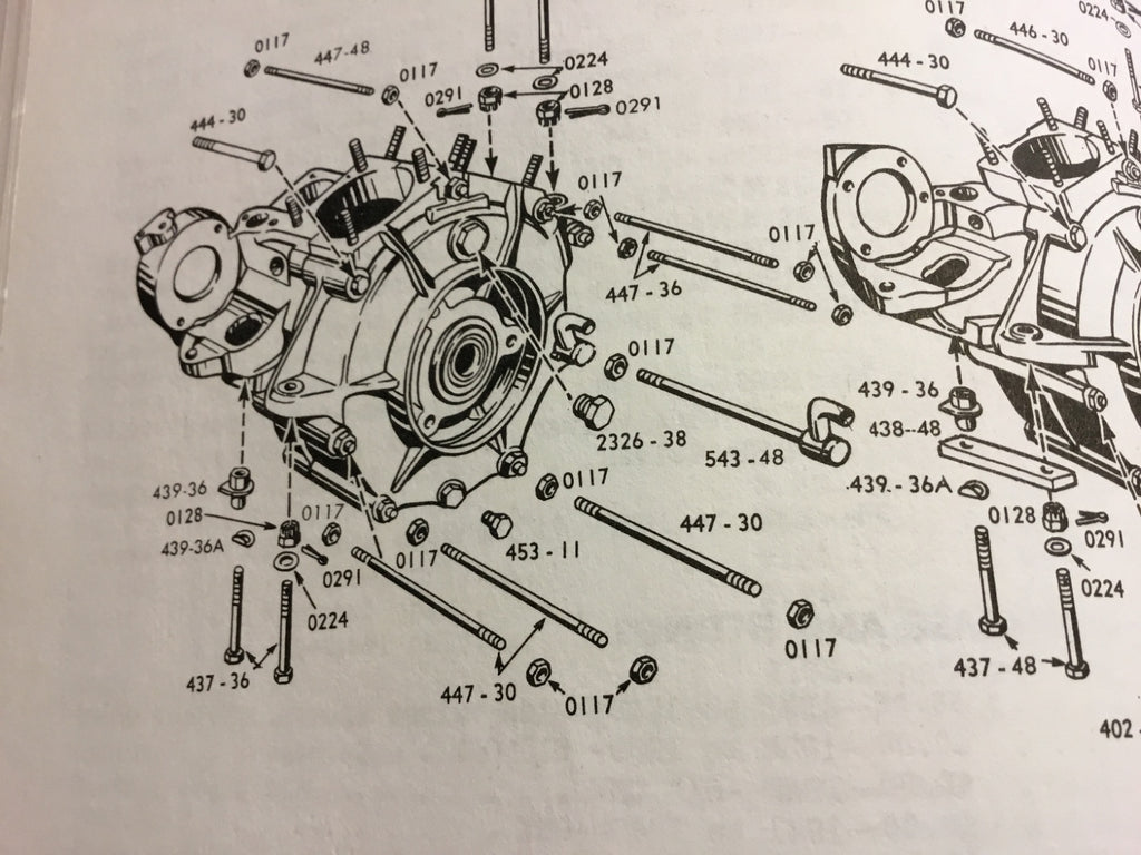 Harley Knucklehead Crankcase Breather Pipe & Stud 1939-47 OEM# 543-36