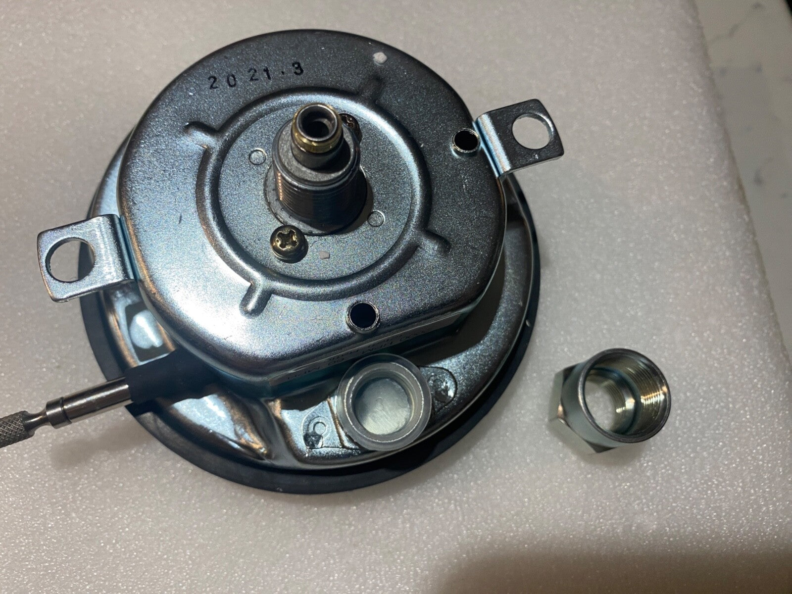 Harley 1938-40 Knucklehead WL UL Servicar  White Face 2:1 Speedometer   11126-38