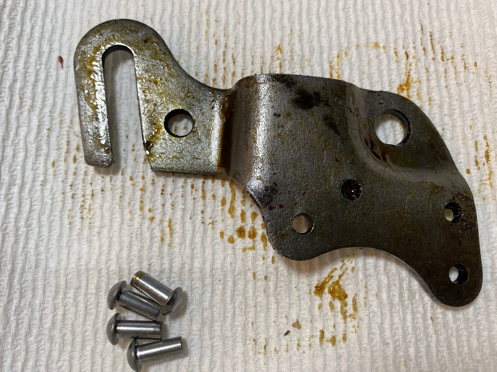 Harley NOS OEM 3746-36A 59782-36 WL WLA WLC Rear Fender Brace Clip Kit 1937-52 