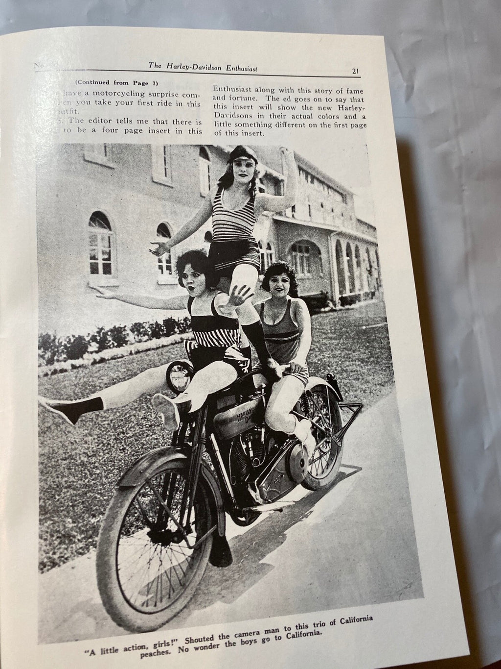 Harley Enthusiast Model Intro Issue For 1924 Models Aug. 1923 JD F Sidecar