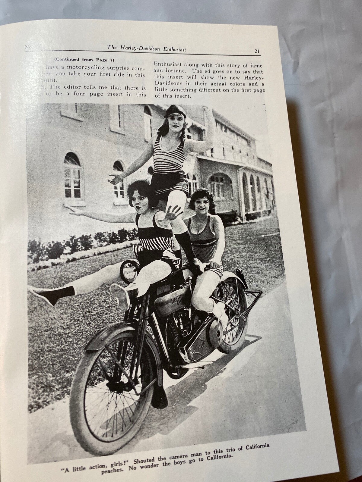 Harley Enthusiast Model Intro Issue For 1924 Models Aug. 1923 JD F Sidecar