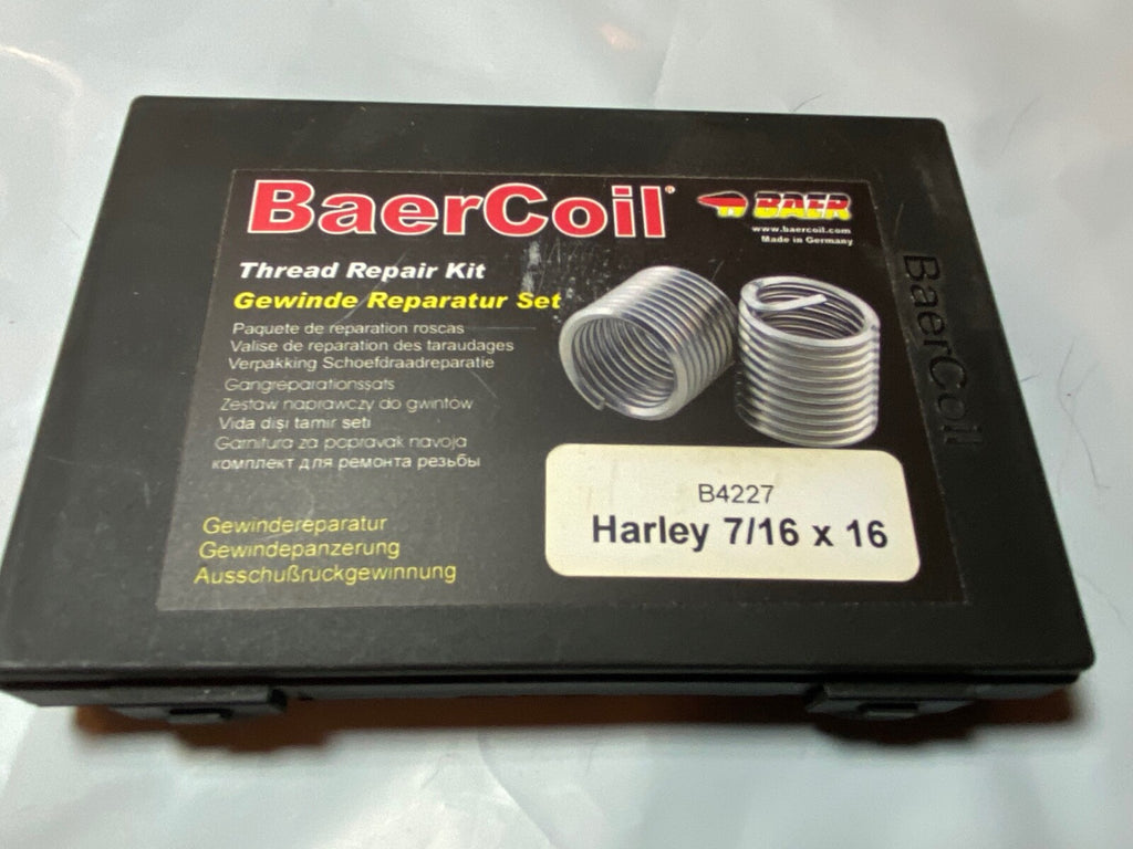 Harley 7/16"-16 Heli-Coil Thread Insert Kit w/ 20 coils Knucklehead Flathead