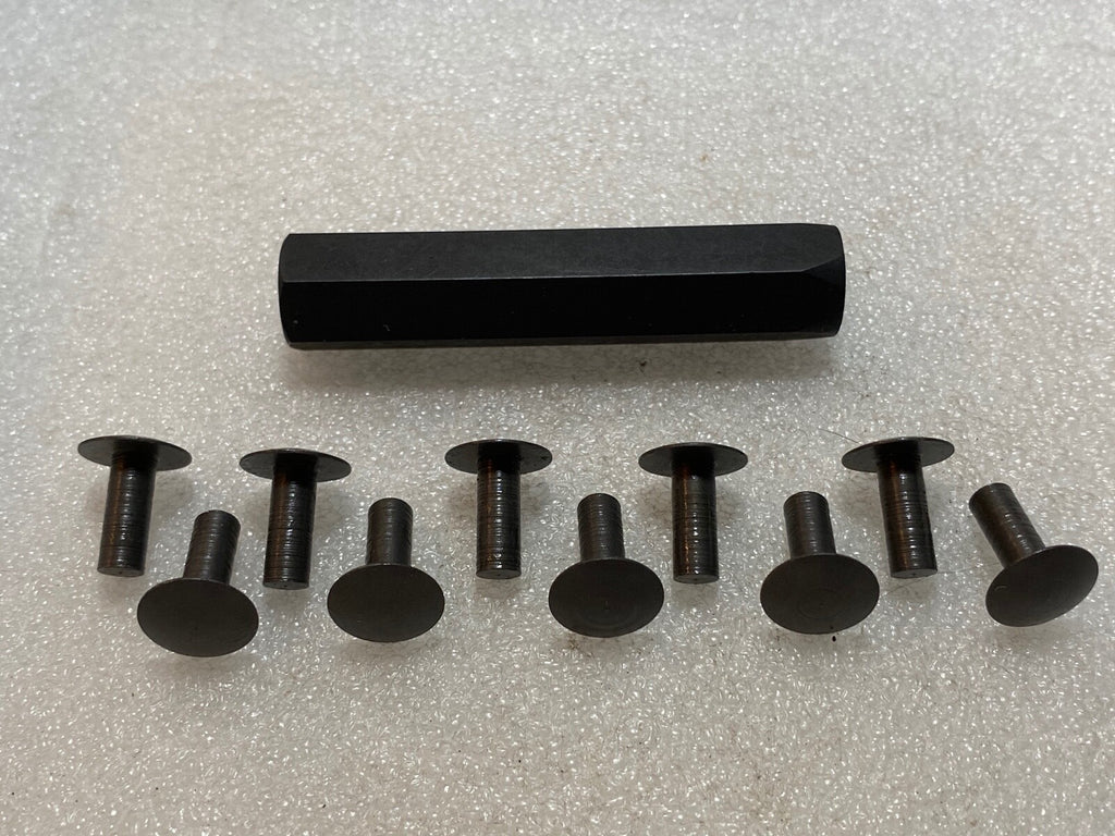 Harley 3/16 x 1/2" Fender Rivets & Tool Single Knucklehead VL WL Panhead 0315 
