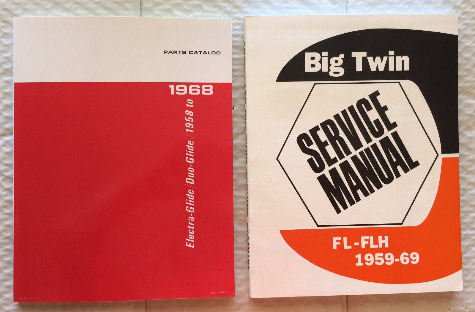 Harley Panhead 58-68 Parts Book & Service Manual Combo ’58-’65 