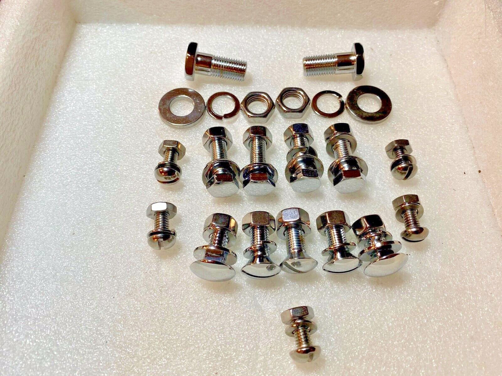 Harley Chrome Knucklehead Panhead Rear Fender Mount Hardware Kit 1936-57 USA
