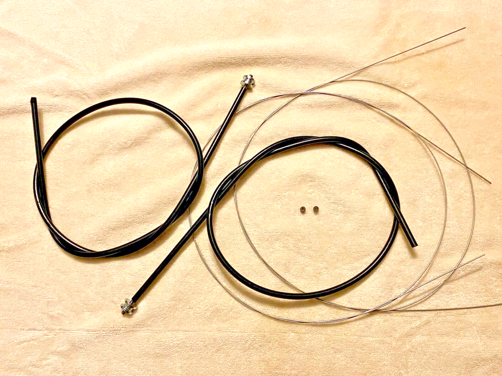 Harley 56502-54 Panhead K Sportster Cotton Weave Spark & Throttle Cables 1954-74