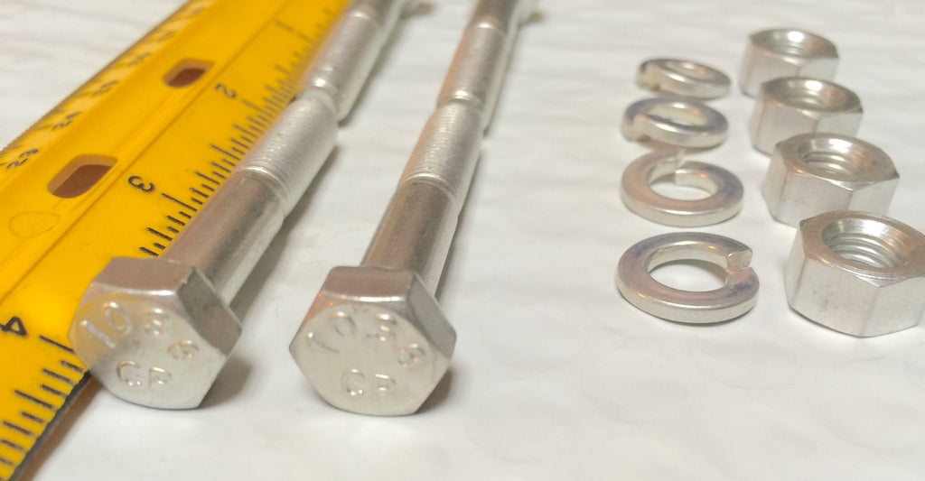 Harley CP-1038 5/16”-24 x 1 13/16" Bolts w/ Nuts & Lock Washers x 4 OEM 4042 Cad